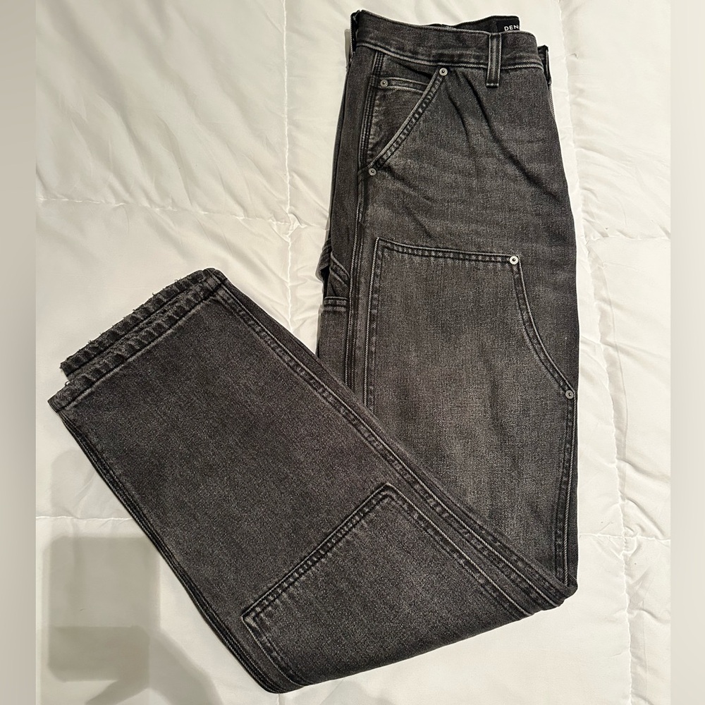 Aritzia Denim Forum | The Carpenter Lo-Rise Loose Jean | 28 | Faded Black